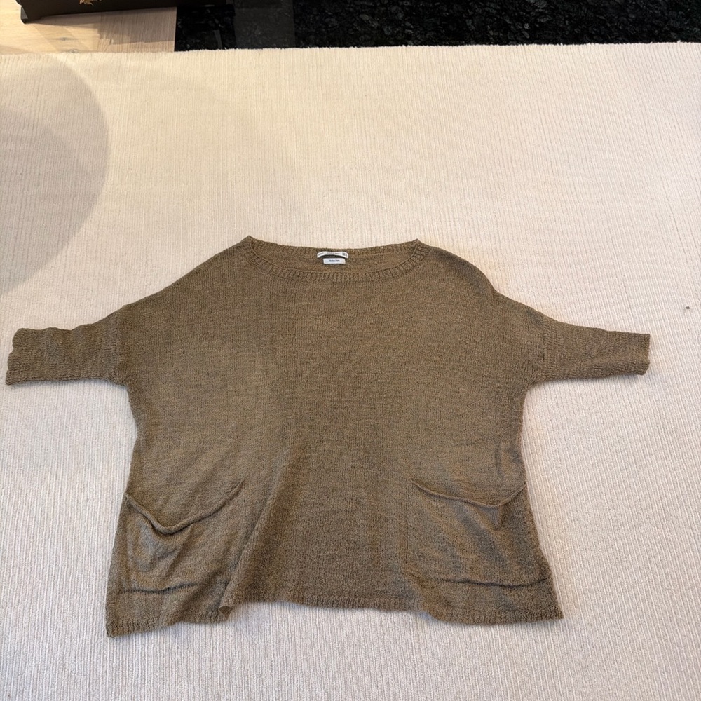 Zara Knit Oversized Dolman Sleeve Sweater – Italian Yarn